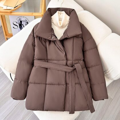 Slim Cotton Coat for Women – Stylish & Lightweight Winter Outerwear