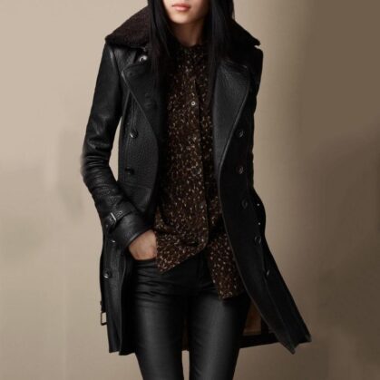 Leather Jacket Slim Fit Coat – Stylish & Sleek Leather Outerwear for Men
