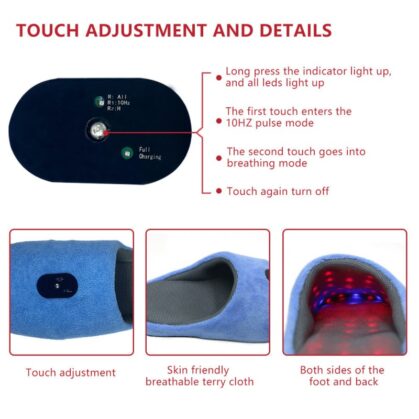 Physiotherapy Red Light Slippers - Relaxing, Healing & Comfortable Footwear