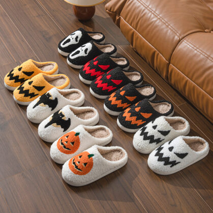 Halloween Wool Slippers - Cozy, Spooky & Comfortable Indoor Footwear
