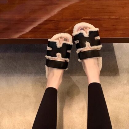 Colorblock Mao Mao Platform Slippers - Stylish & Comfy Indoor Footwear
